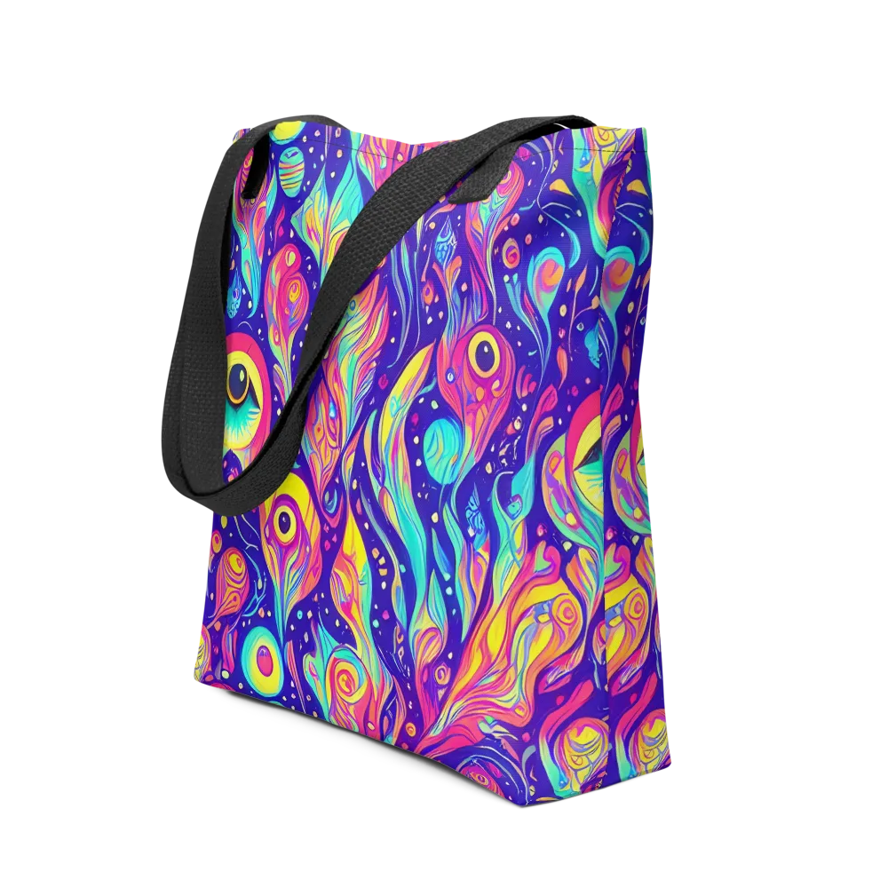 Mystic Petal Dance on Tote Bag — Front