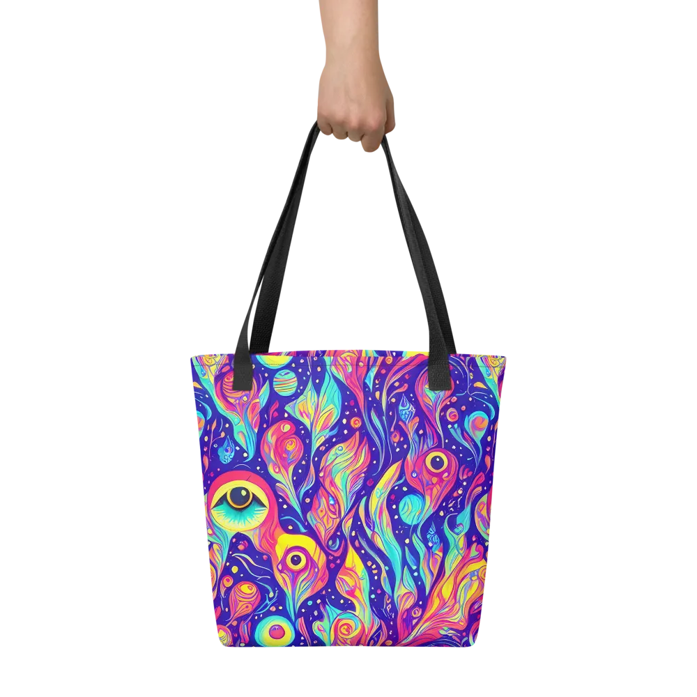 Mystic Petal Dance on Tote Bag — Front