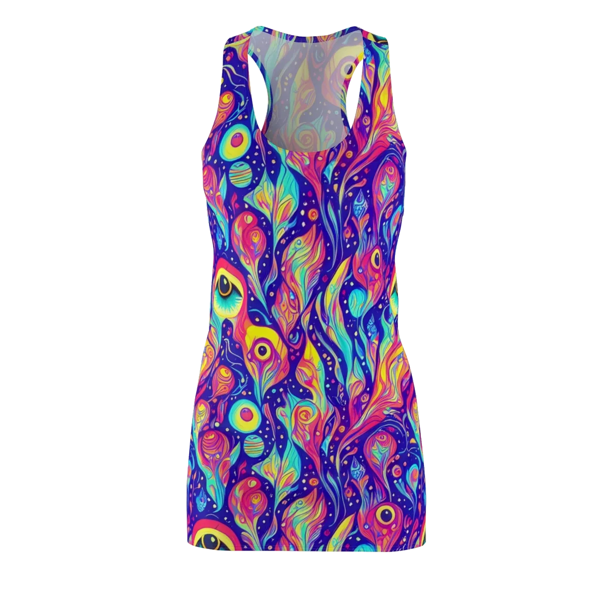 Mystic Petal Dance on Racerback Dress — Front