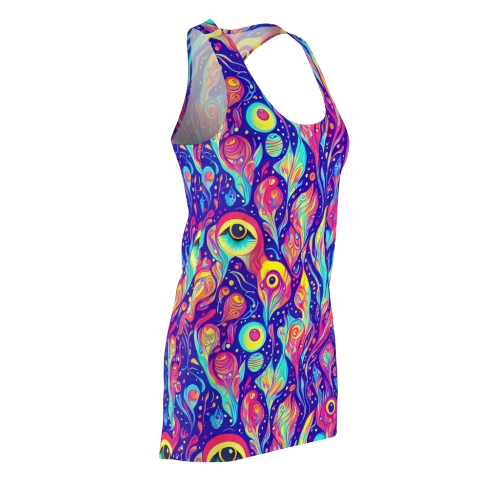 Mystic Petal Dance on Racerback Dress — Front Side