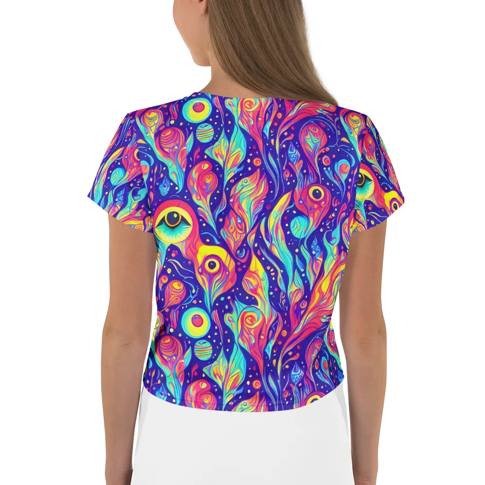 Mystic Petal Dance on Crop Tee — Back