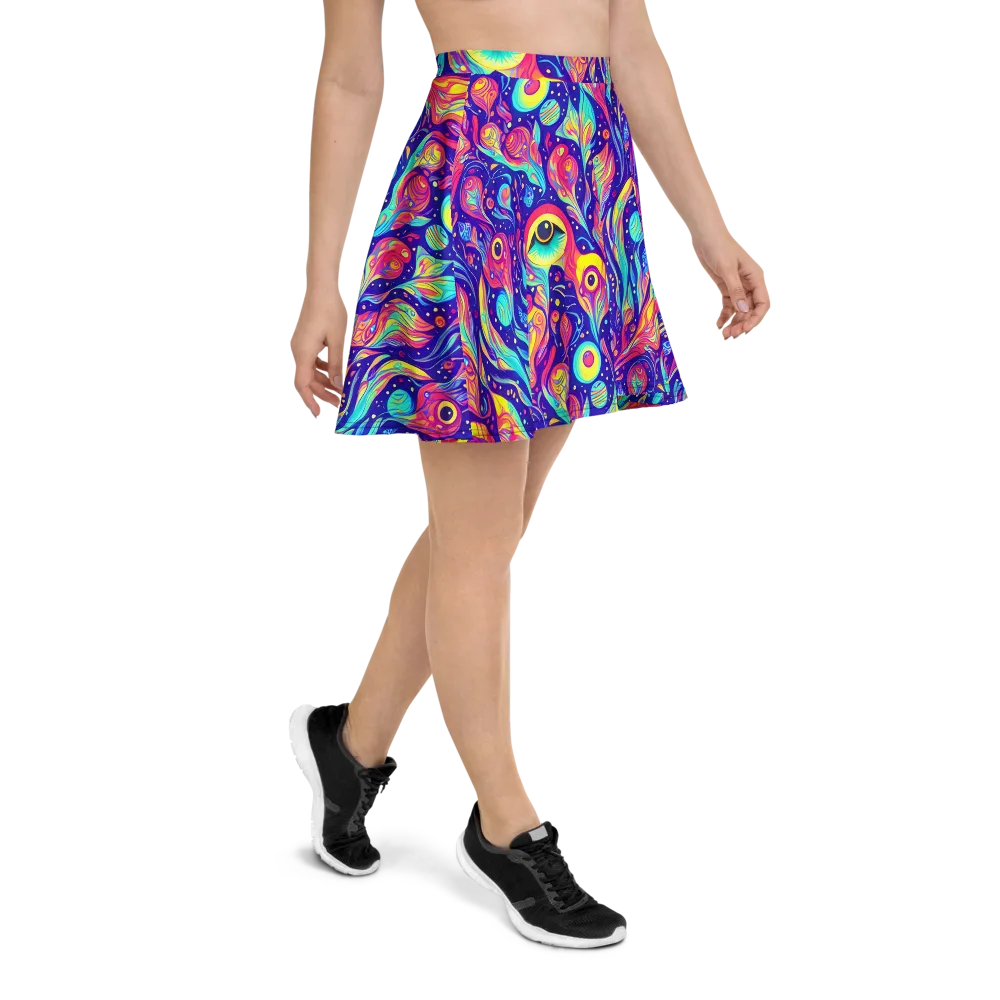 Mystic Petal Dance on Skater Skirt — Right