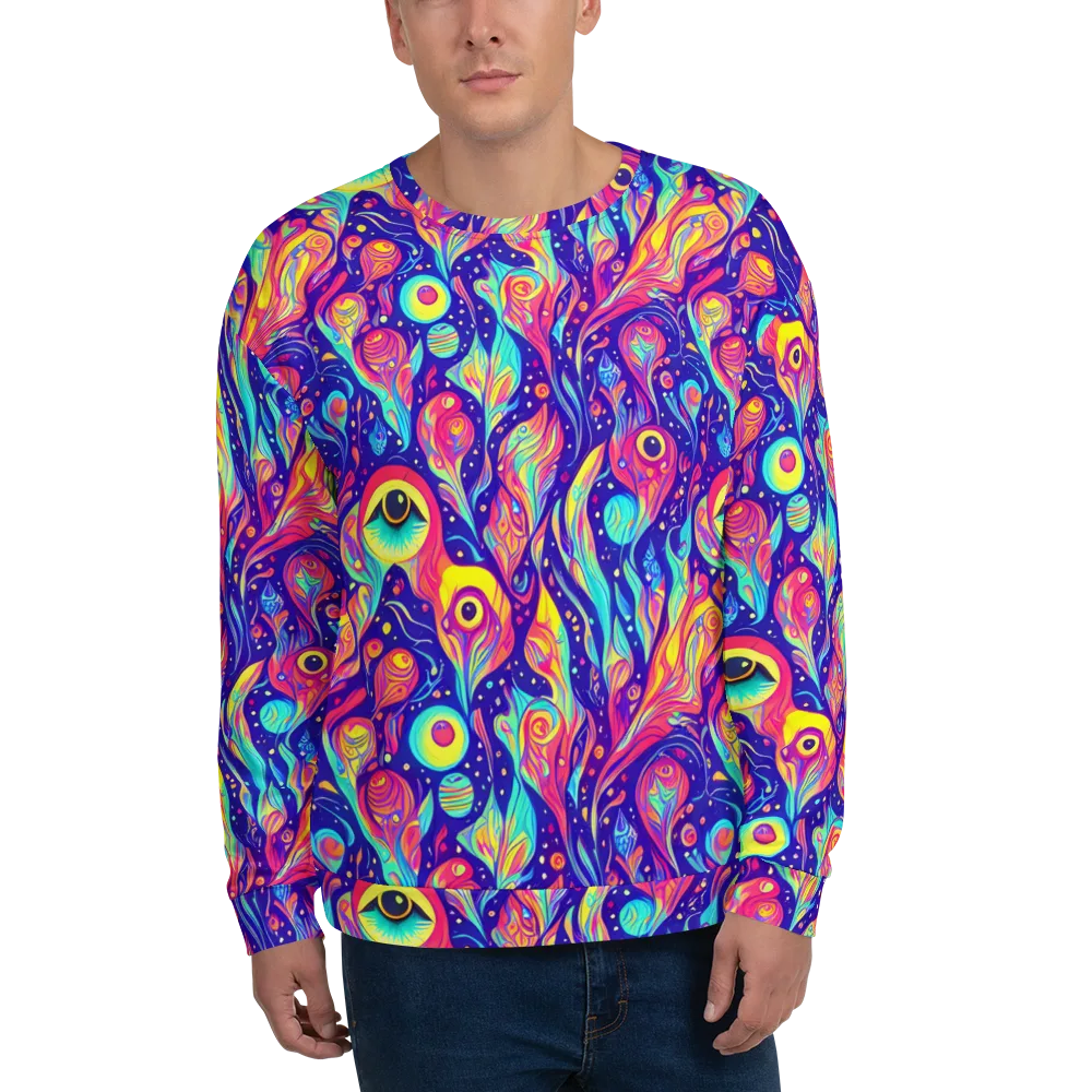 Mystic Petal Dance on Sweatshirt — Front