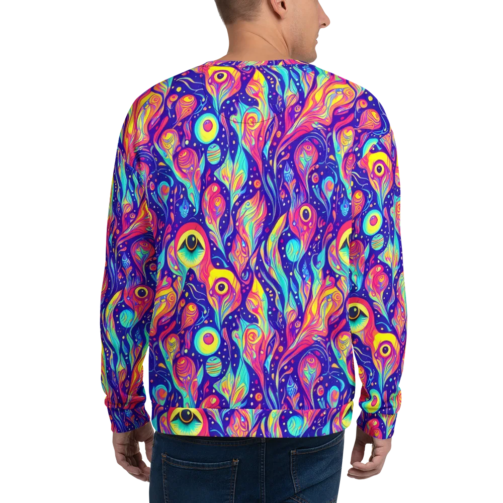 Mystic Petal Dance on Sweatshirt — Back