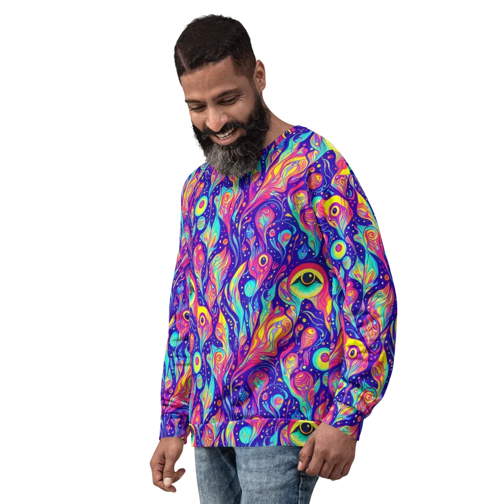 Mystic Petal Dance on Sweatshirt — Left Front