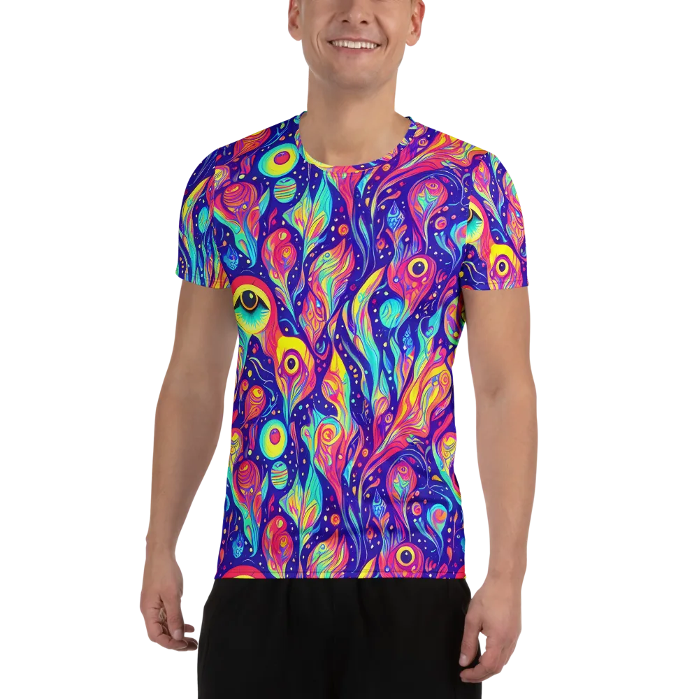 Mystic Petal Dance on Men's Athletic T-Shirt — Front