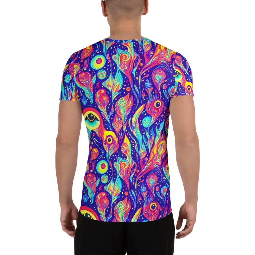 Mystic Petal Dance on Men's Athletic T-Shirt — Back