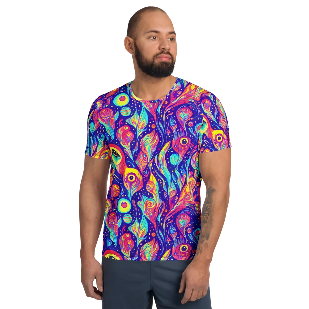 Mystic Petal Dance on Men's Athletic T-Shirt — Front