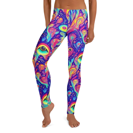 Mystic Petal Dance on a Leggings
