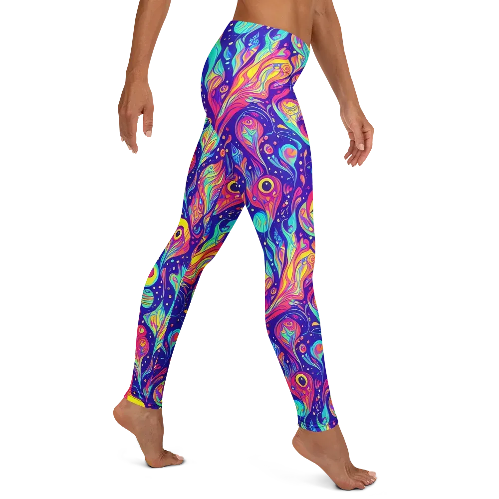 Mystic Petal Dance on Leggings — Right