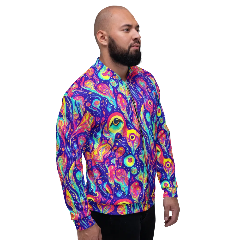 Mystic Petal Dance on Bomber Jacket — Right