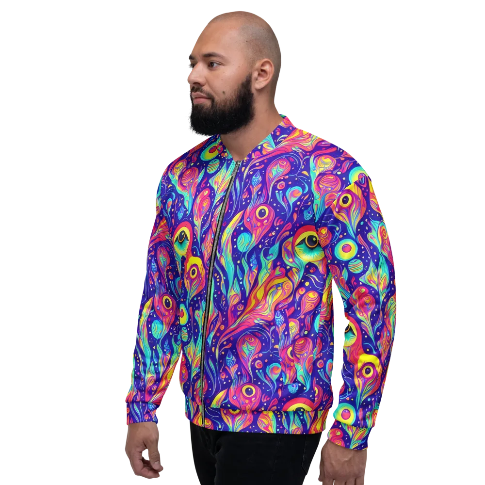 Mystic Petal Dance on Bomber Jacket — Left