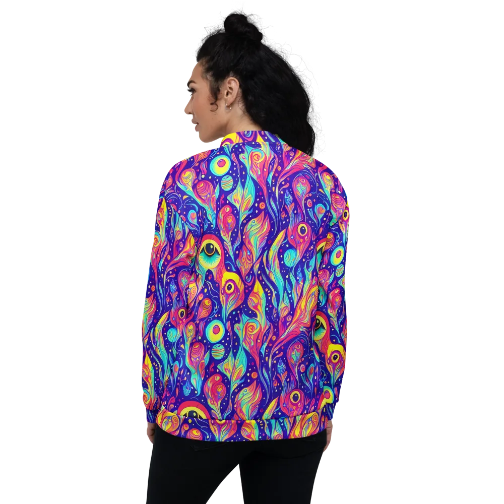 Mystic Petal Dance on Bomber Jacket — Back