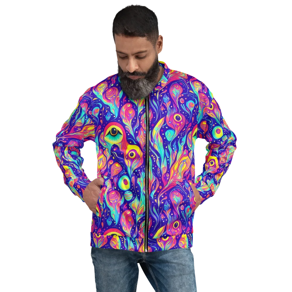 Mystic Petal Dance on Bomber Jacket — Front