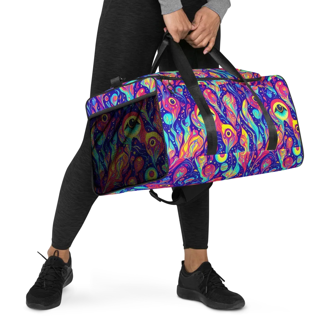 Mystic Petal Dance on Duffle Bag — Right Front