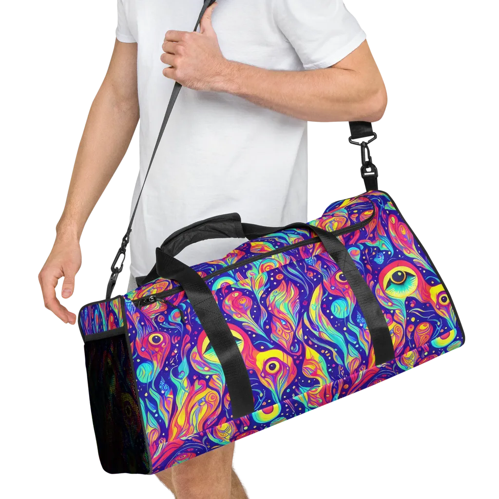 Mystic Petal Dance on Duffle Bag — Right Front