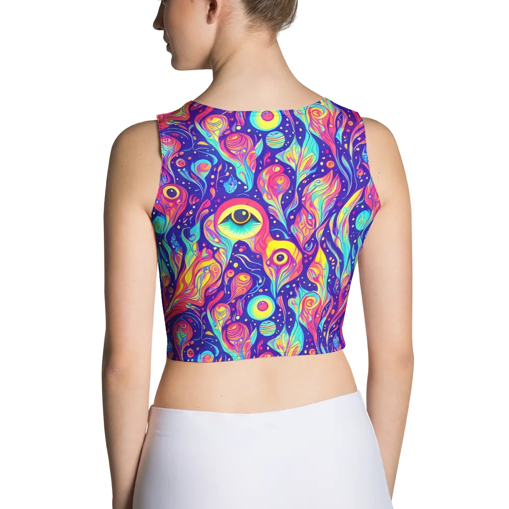 Mystic Petal Dance on Crop Top — Back