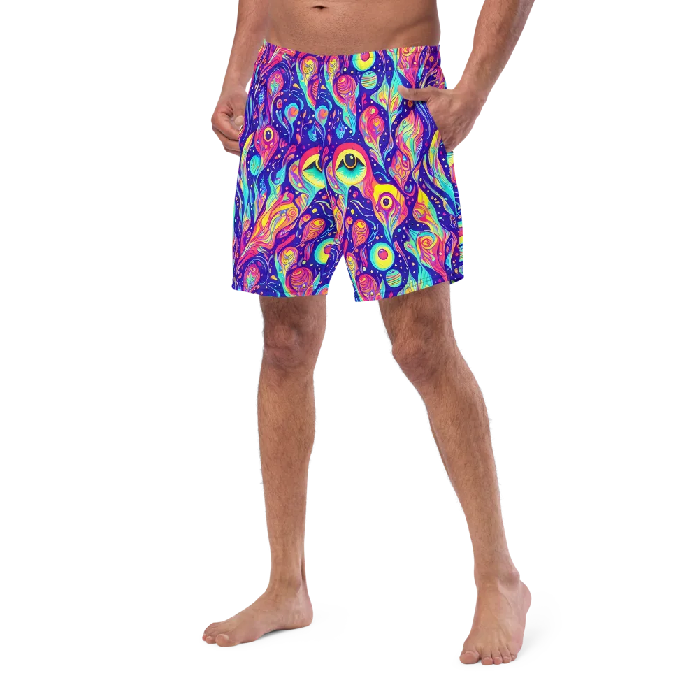 Mystic Petal Dance on Swim Trunks — Left Front