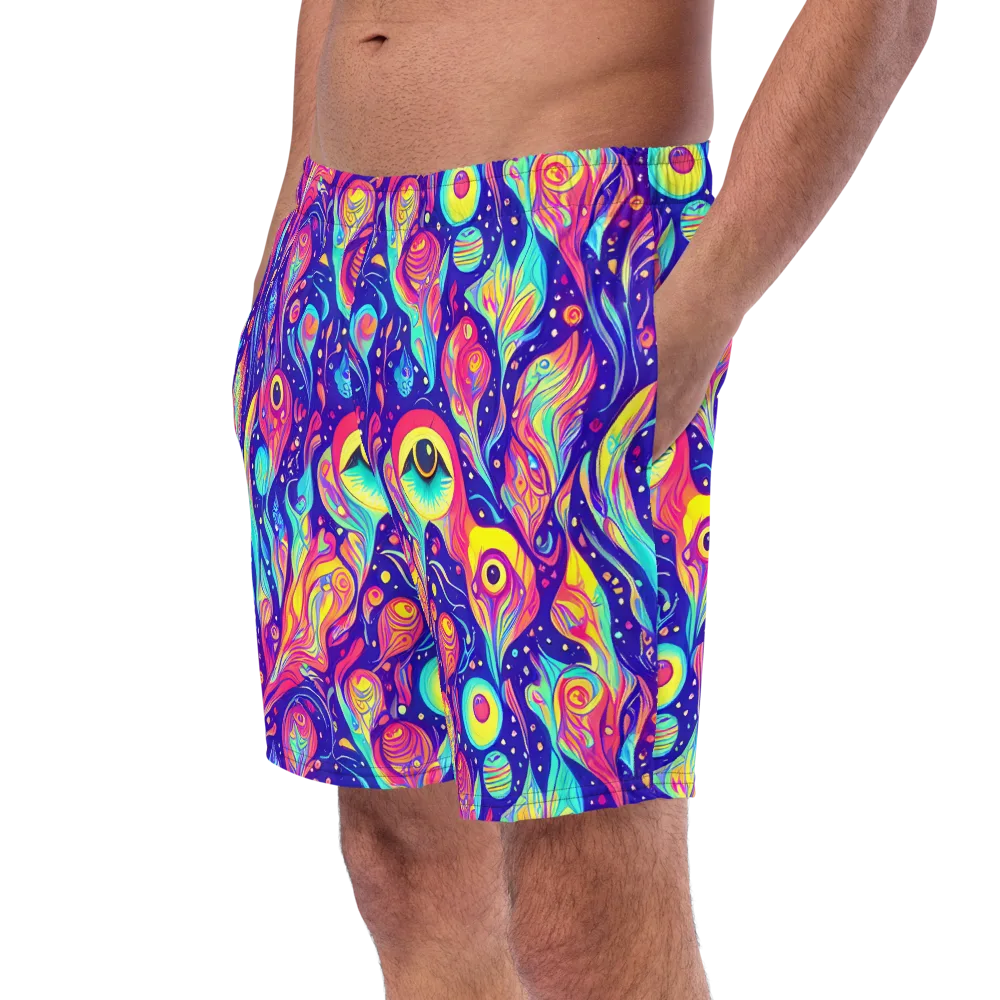 Mystic Petal Dance on Swim Trunks — Left Front
