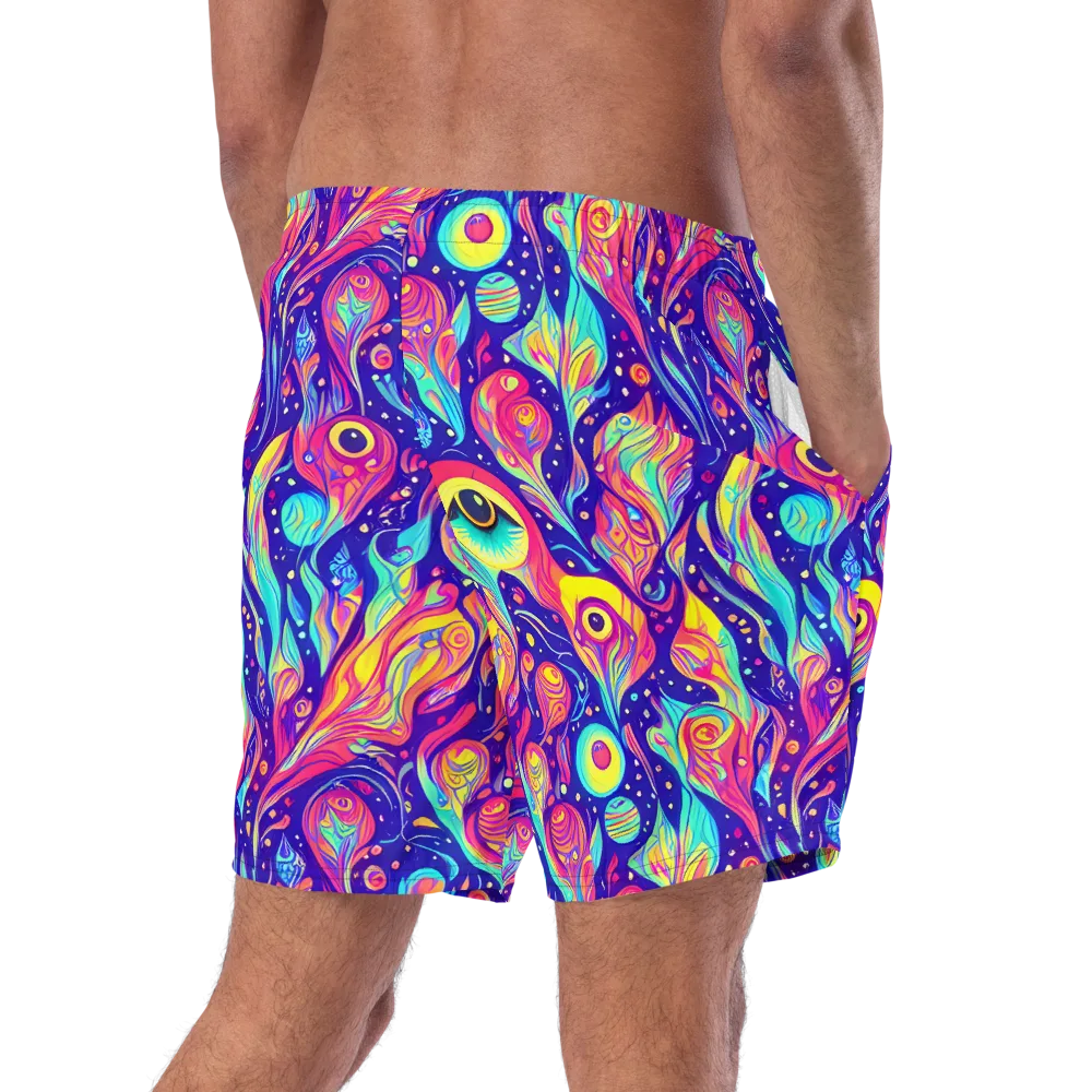 Mystic Petal Dance on Swim Trunks — Right Back