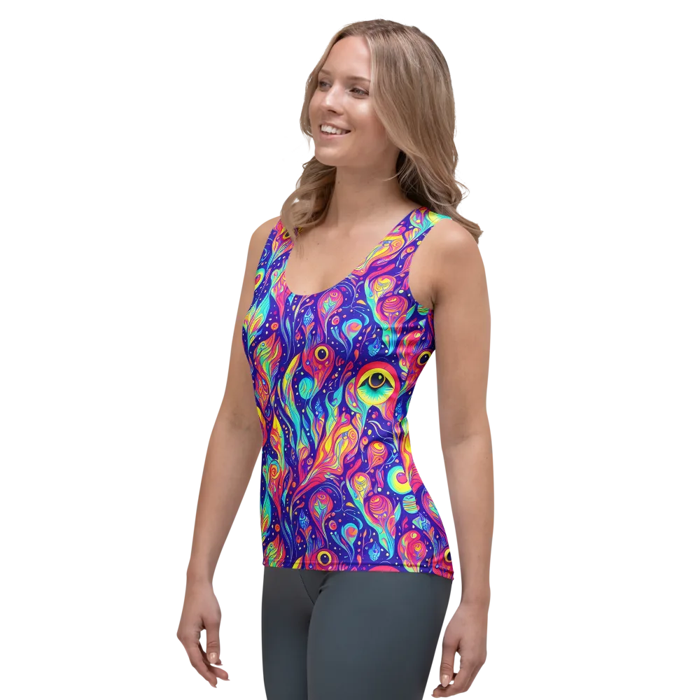 Mystic Petal Dance on Women's Tank Top — Left Front