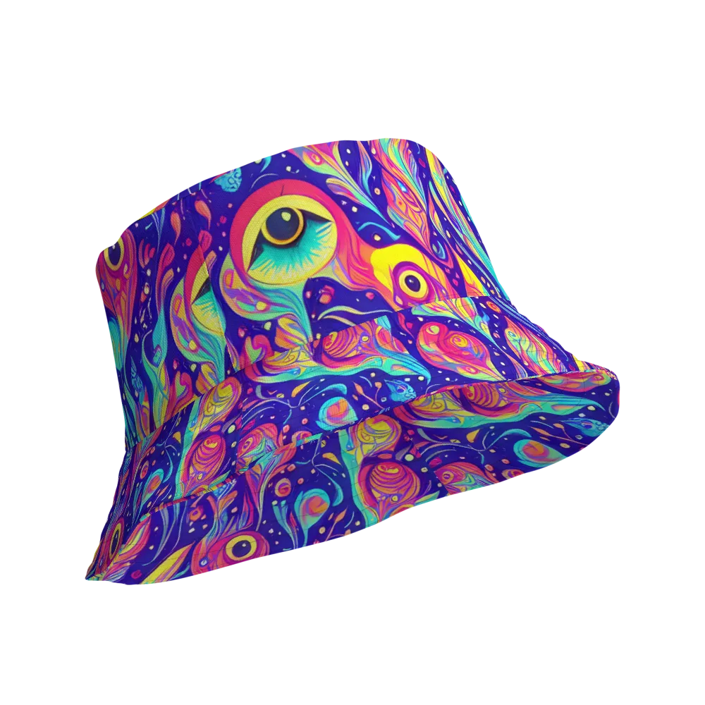 Mystic Petal Dance on Reversible Bucket Hat — Product details Outside