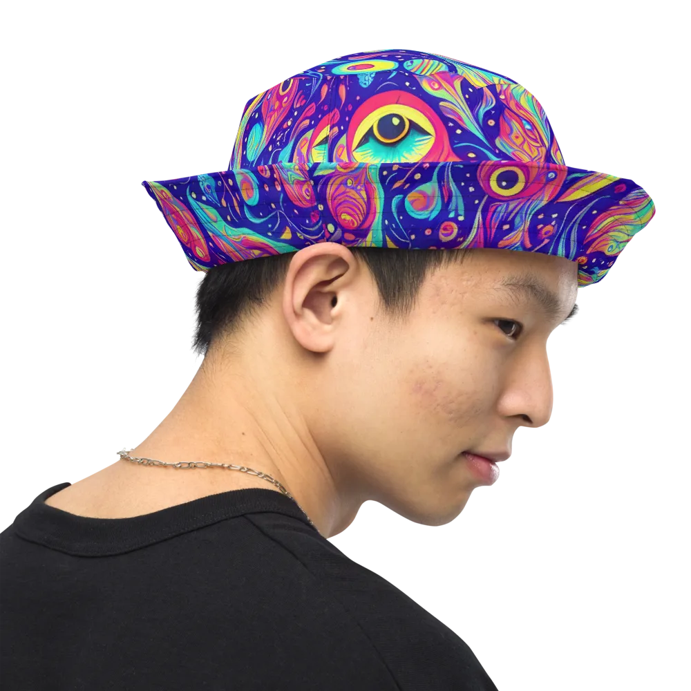 Mystic Petal Dance on Reversible Bucket Hat — Right Outside