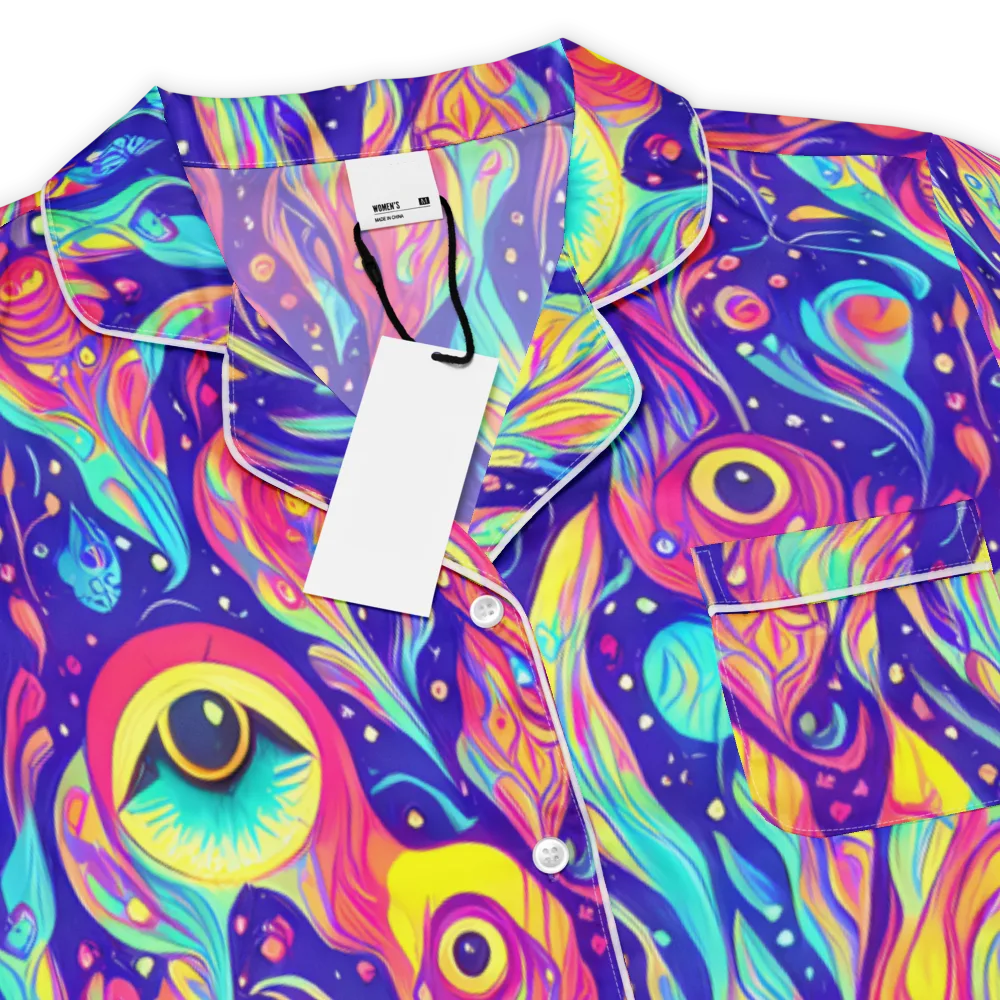 Mystic Petal Dance on Women's Short Sleeve Pajama Top — Product details