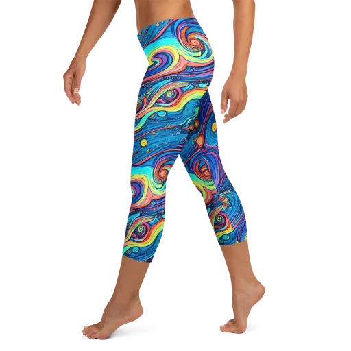 Echoes of Vortex on a Capri Leggings