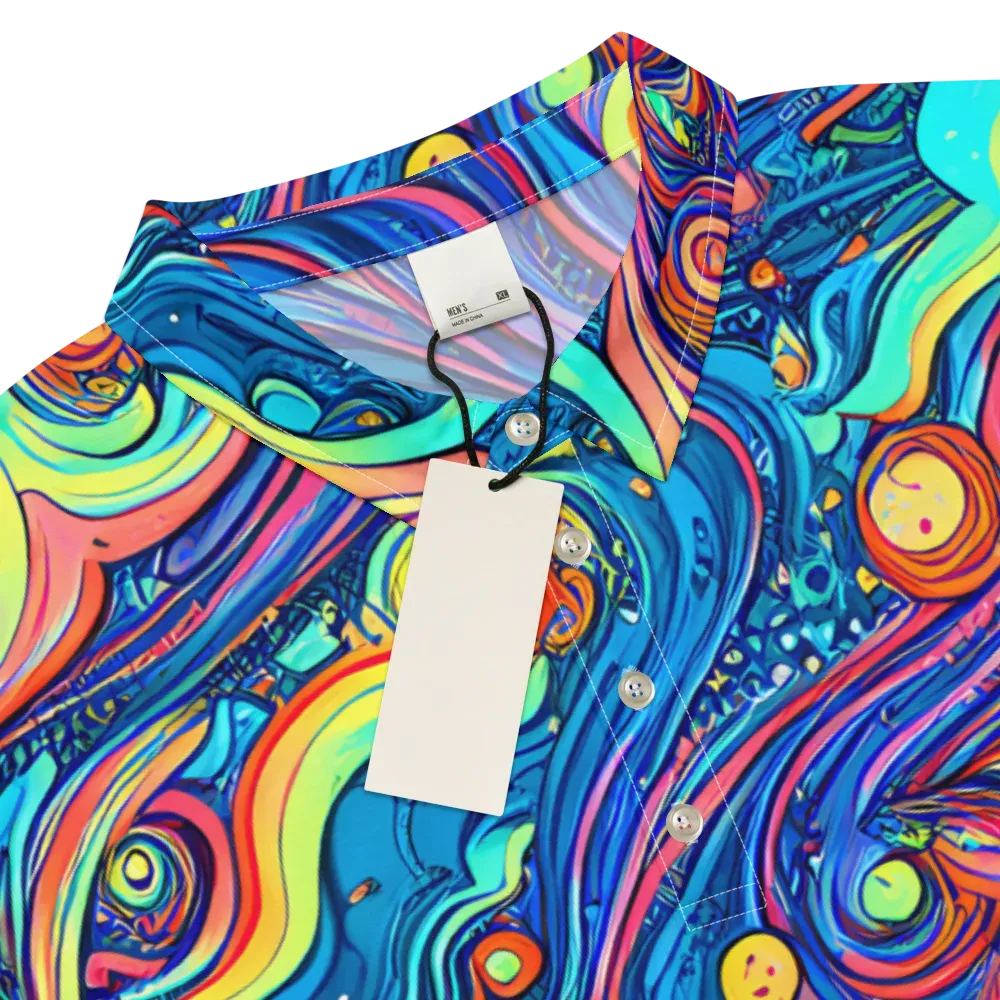 Echoes of Vortex on Men's Slim Fit Polo Shirt — Product details
