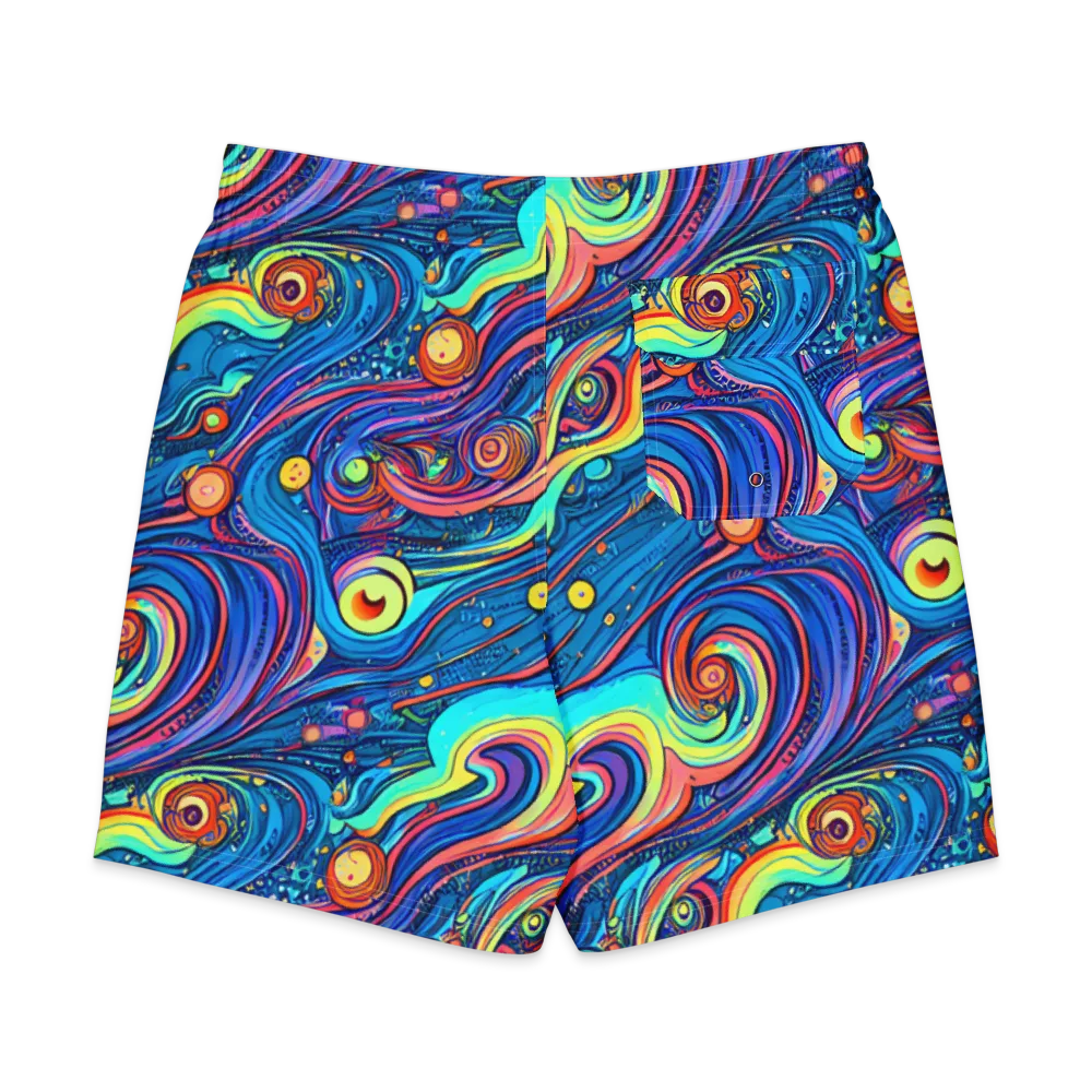 Echoes of Vortex on Men's Board Shorts — Back