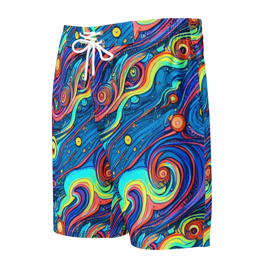 Echoes of Vortex on Men's Board Shorts — Front