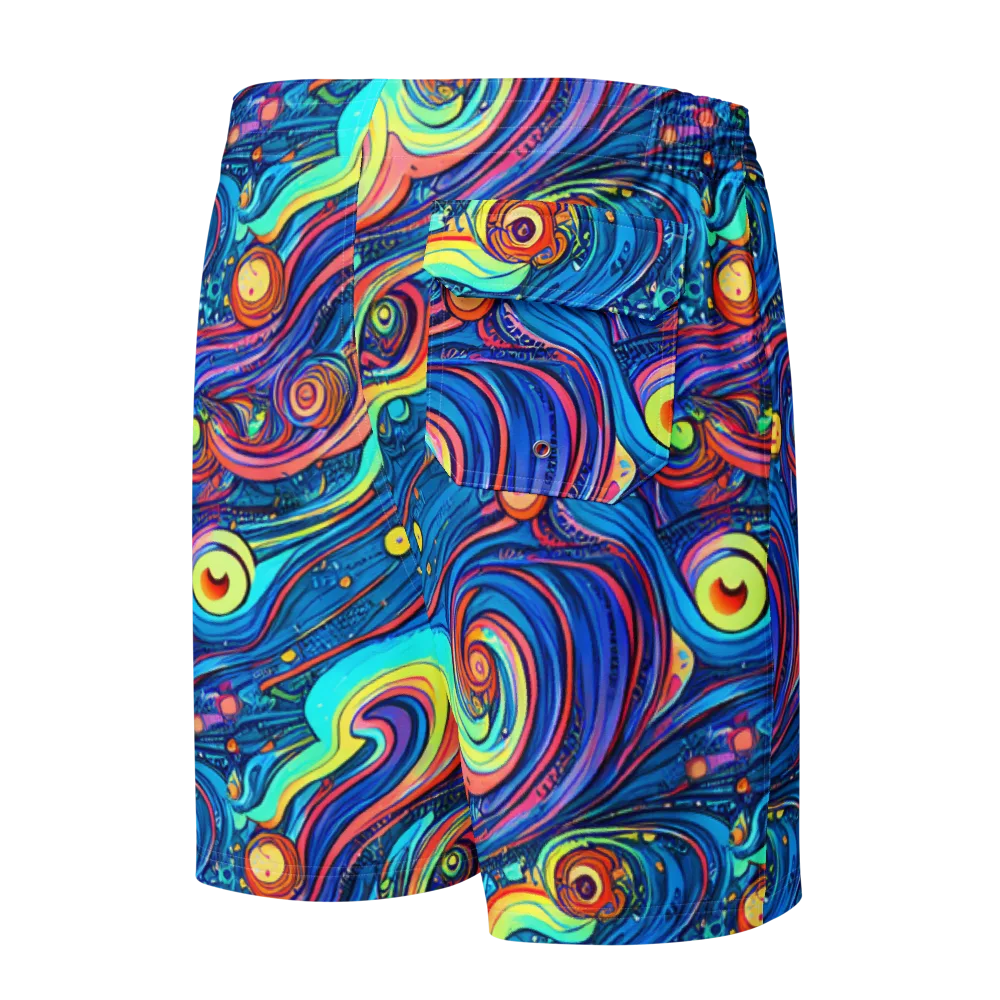Echoes of Vortex on Men's Board Shorts — Back