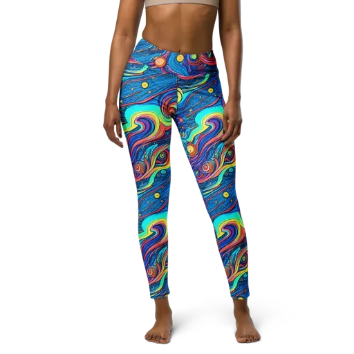 Echoes of Vortex on a Yoga Leggings