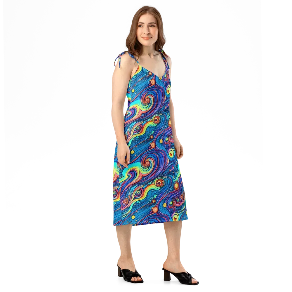 Echoes of Vortex on Slip Dress — Right Front