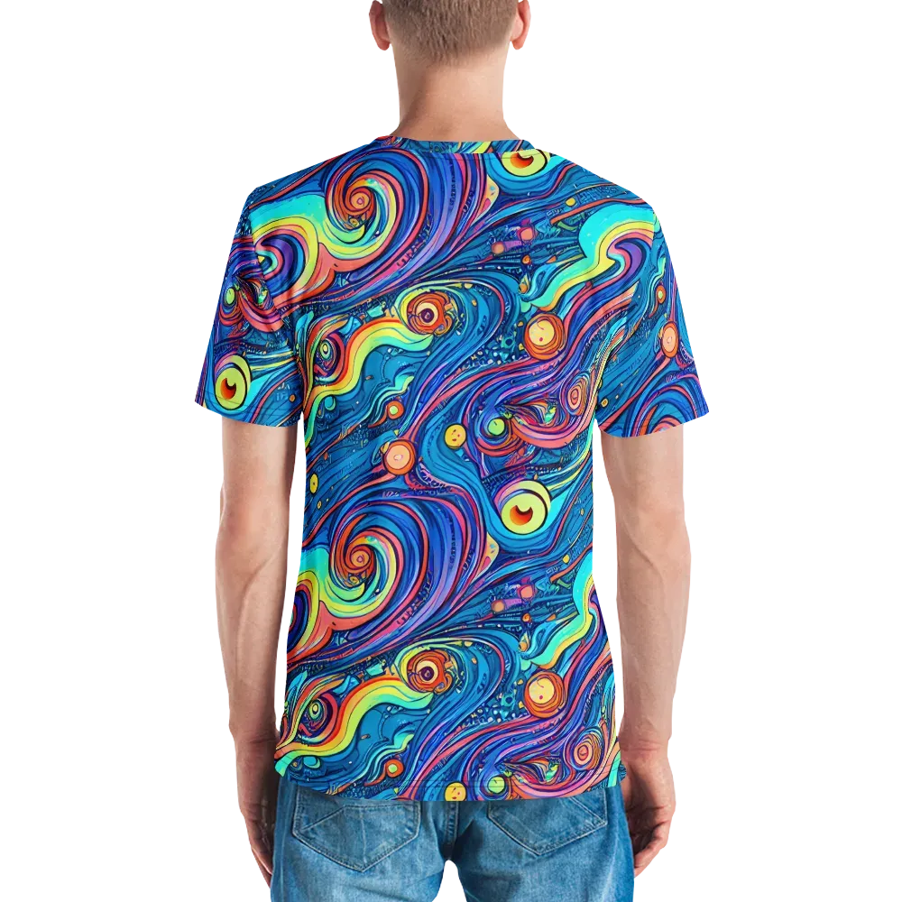 Echoes of Vortex on Men's Crew Neck T-Shirt — Back