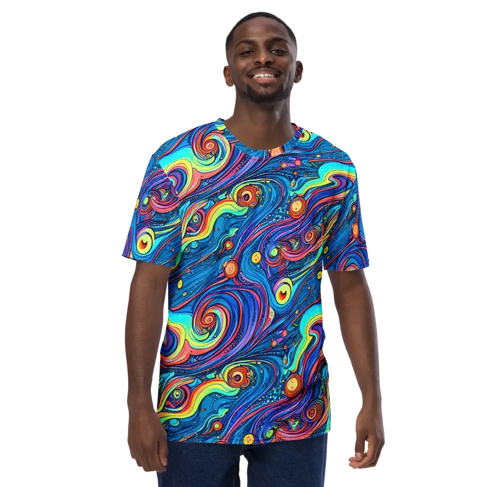 Echoes of Vortex on Men's Crew Neck T-Shirt — Front