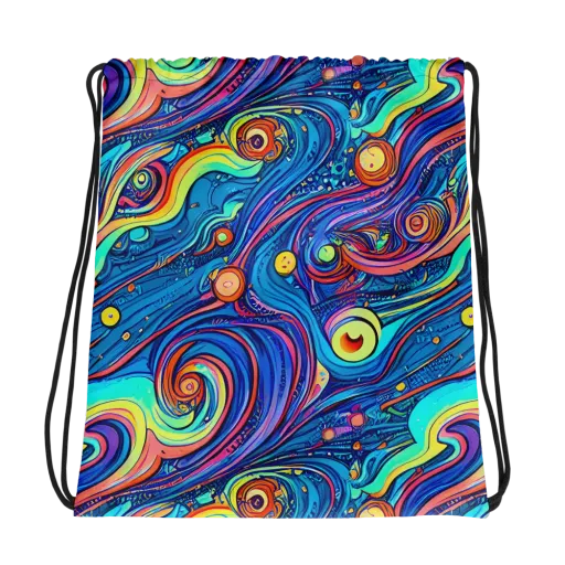 Echoes of Vortex on a Drawstring Bag