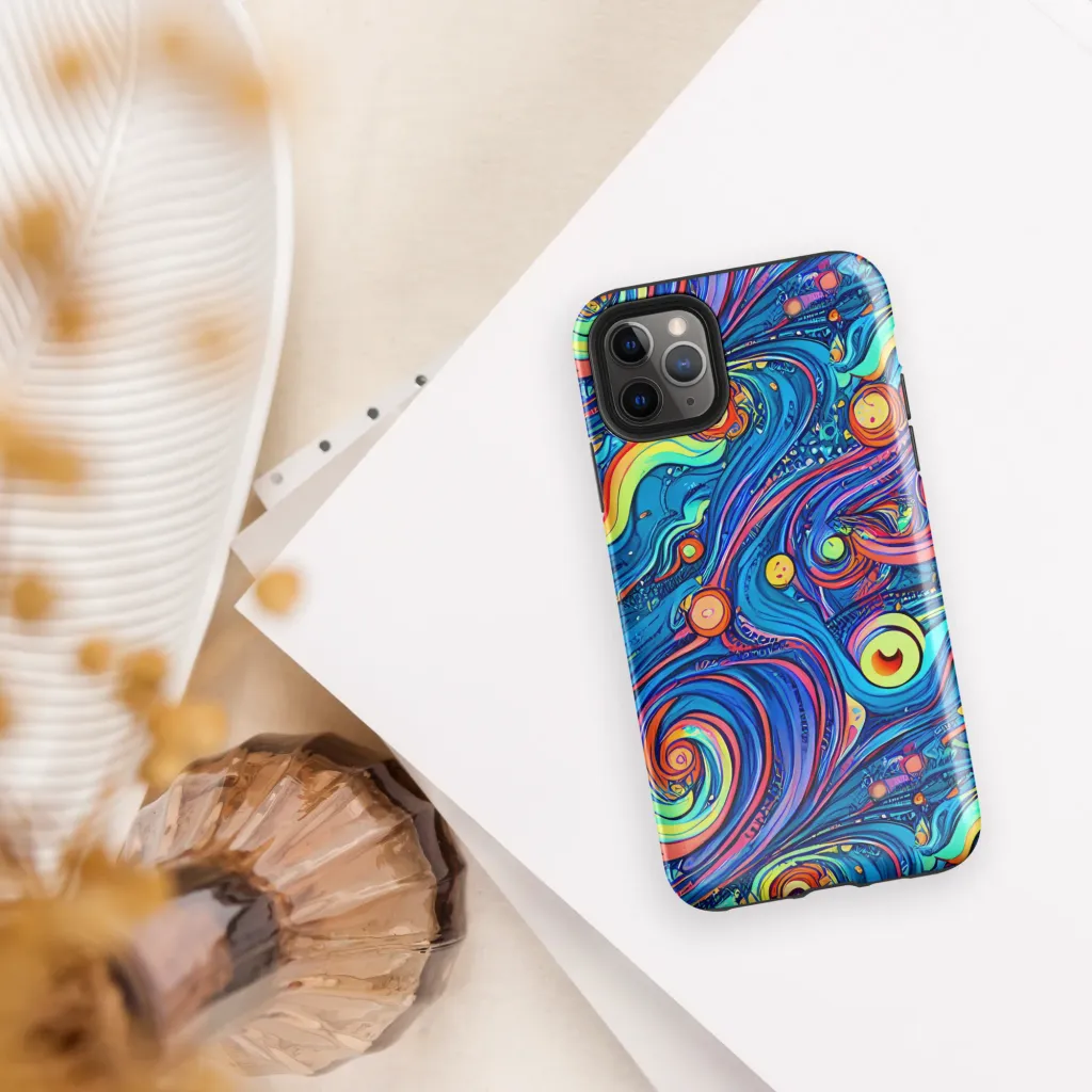 Echoes of Vortex on Tough Case for iPhone® — Front