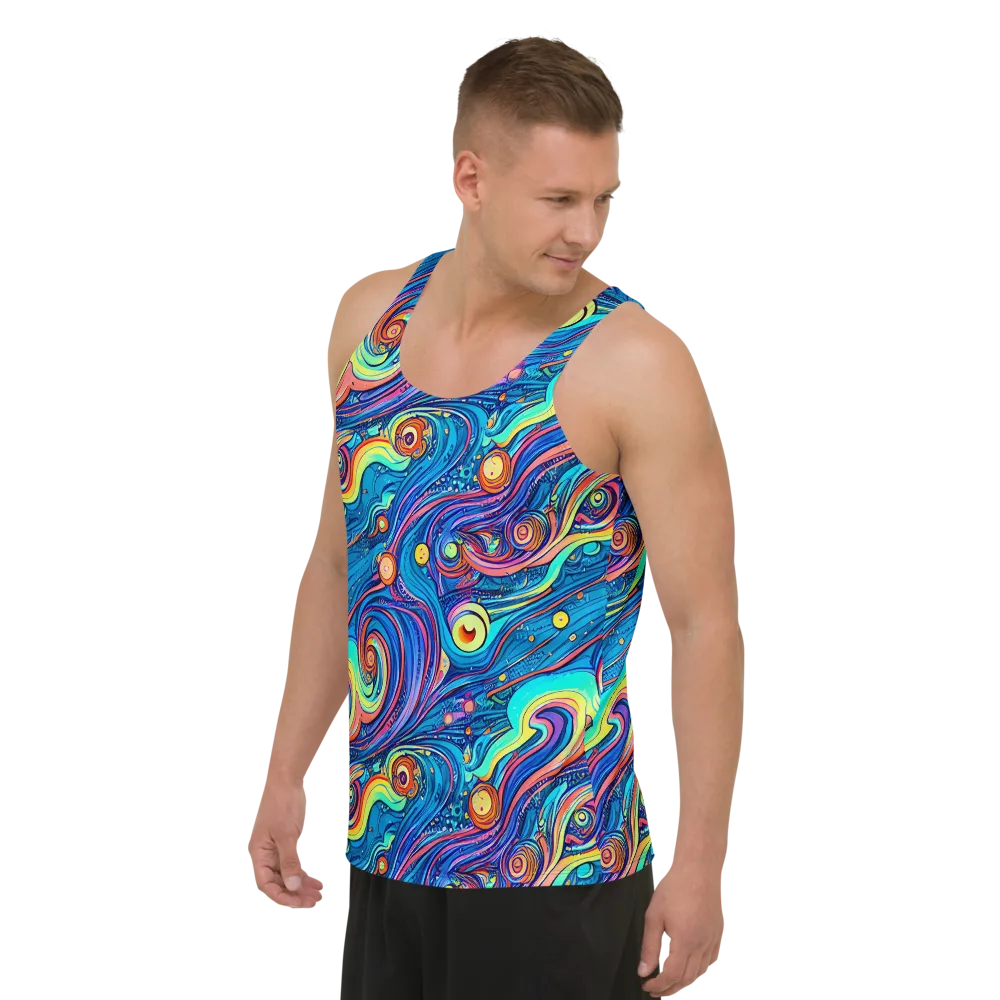 Echoes of Vortex on Men's Tank Top — Left Front