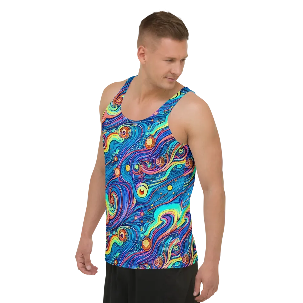 Echoes of Vortex on Men's Tank Top — Left Front
