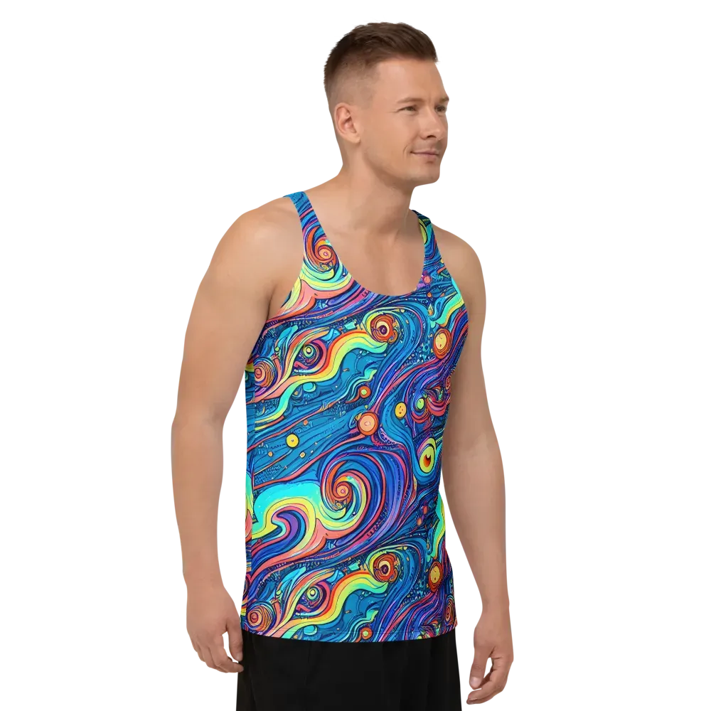 Echoes of Vortex on Men's Tank Top — Right Front