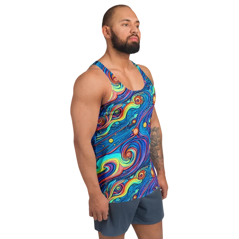 Echoes of Vortex on Men's Tank Top — Right Front