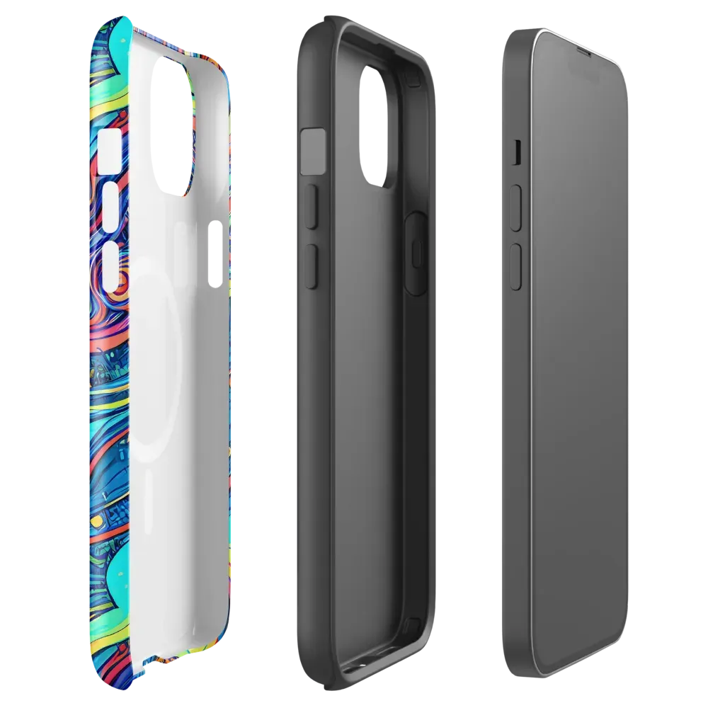 Echoes of Vortex on MagSafe Tough Case for iPhone® — Front