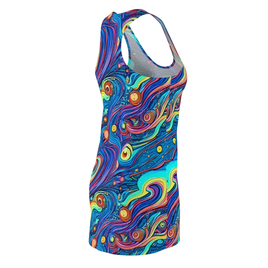 Echoes of Vortex on Racerback Dress — Back Side