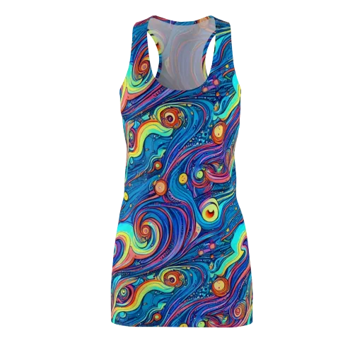 Echoes of Vortex on a Racerback Dress
