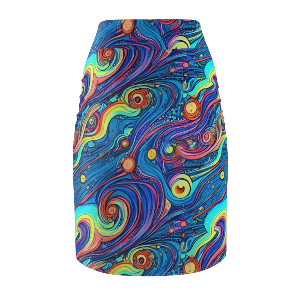 Echoes of Vortex on Pencil Skirt — Back