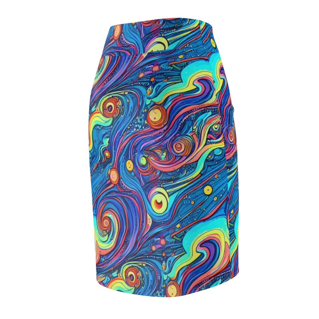 Echoes of Vortex on Pencil Skirt — Back Side