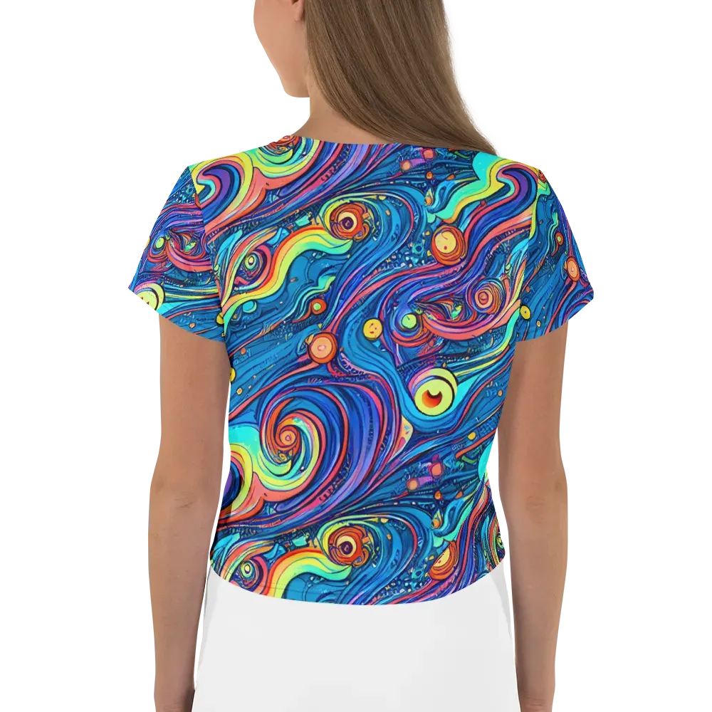 Echoes of Vortex on Crop Tee — Back