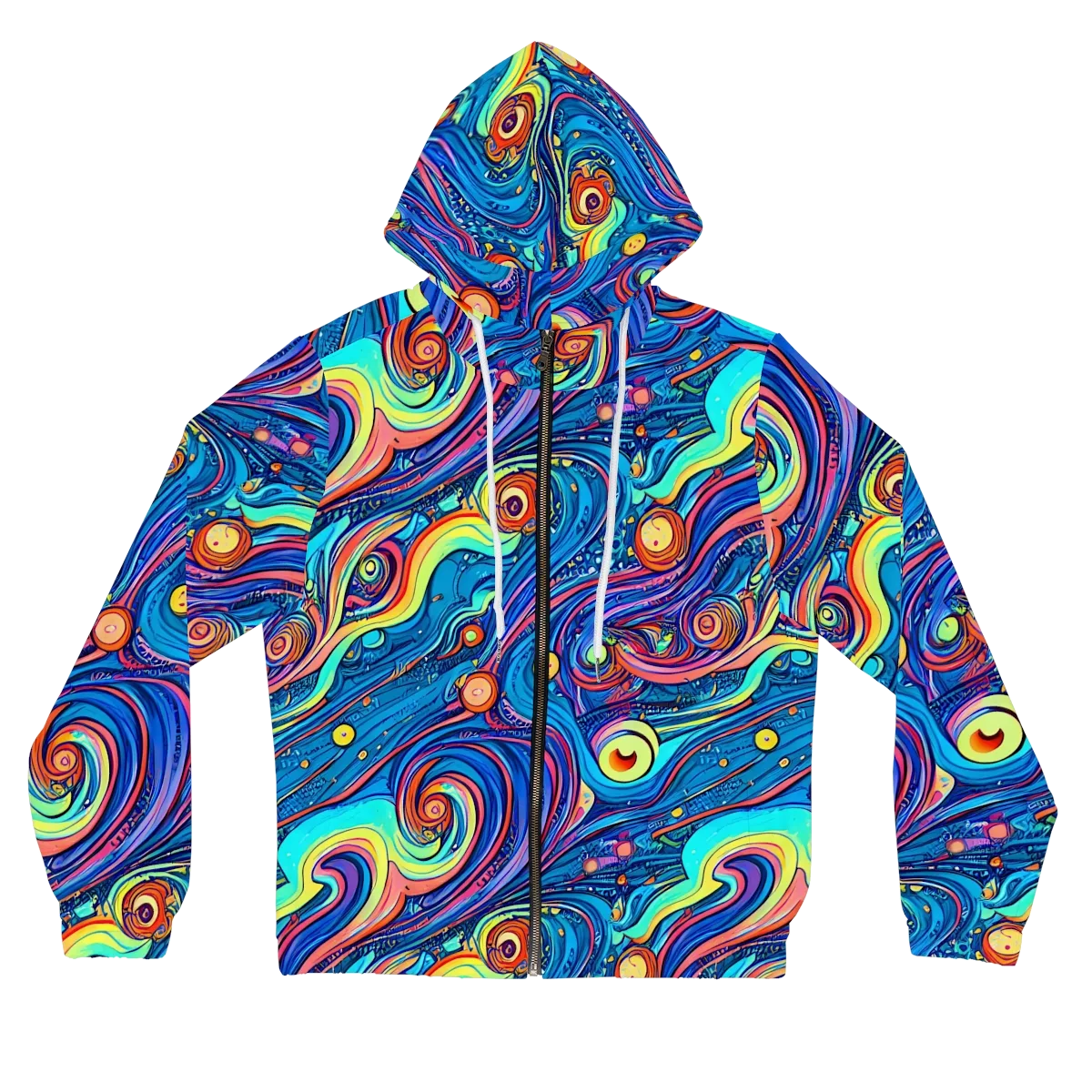 Echoes of Vortex on Women's Full-Zip Hoodie — Front